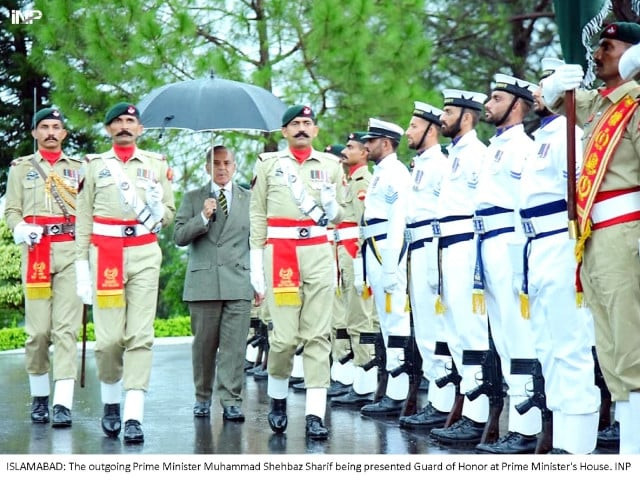 former pm given guard of honour former pm given guard of honour