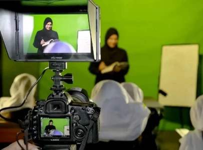 afghan girls barred from school seek education through tv classes