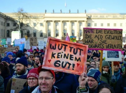demo against far right draws thousands in berlin