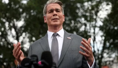 us treasury secretary scott bessent speaks to reporters at the white house in washington dc us august 20 2026 reuters