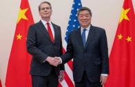 us treasury secretary scott bessent and chinese vice premier he lifeng shake hands during trade talks at oecd headquarters in paris france march 16 2026 photo reuters