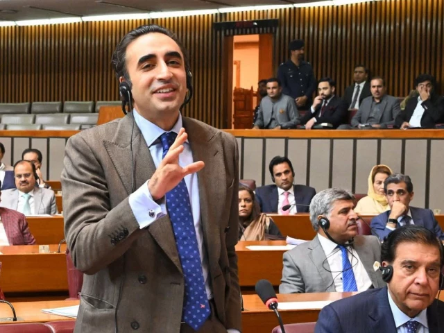 pakistan peoples party chairperson bilawal bhutto zardari speaking during the national assembly session on november 12 2025 photo x