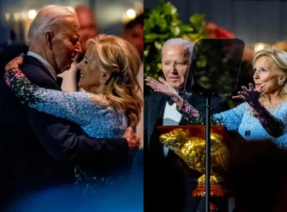 joe biden hosts farewell white house soir e jokes with donors don t jump in the pool