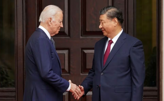 u s president joe biden shakes hands with chinese president xi jinping at filoli estate on the sidelines of the asia pacific economic cooperation apec summit in woodside california u s november 15 2023 reuters kevin lamarque u s president joe biden shakes hands with chinese president xi jinping at filoli estate on the sidelines of the asia pacific economic cooperation apec summit in woodside california u s november 15 2023 reuters kevin lamarque