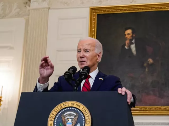 us president joe biden speaks after signing into law a bill providing billions of dollars of new aid to ukraine for its war with russia at the white house in washington us april 24 2024 photo reuters us president joe biden speaks after signing into law a bill providing billions of dollars of new aid to ukraine for its war with russia at the white house in washington us april 24 2024 photo reuters