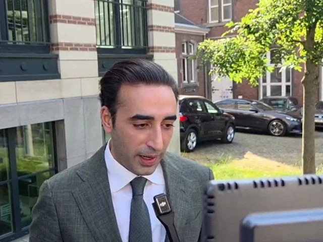 former foreign minister bilawal bhutto zardari speaking to media in brussels on june 12 photo x com bbhuttozardari former foreign minister bilawal bhutto zardari speaking to media in brussels on june 12 photo x com bbhuttozardari