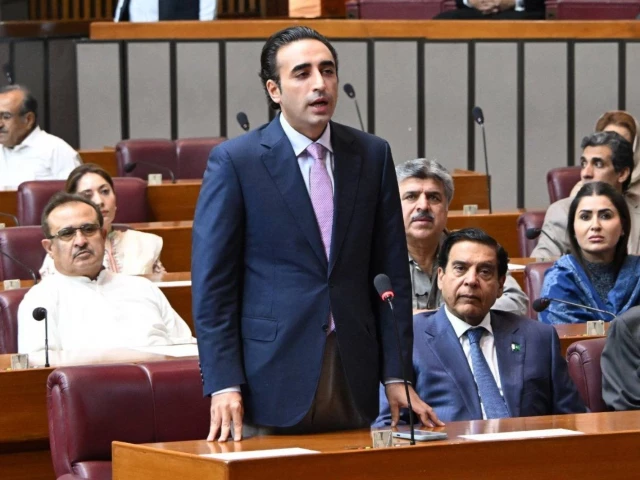 ppp chairman bilawal bhutto zardari addressing a national assembly session on may 7 2025 photo national assembly of pakistan facebook ppp chairman bilawal bhutto zardari addressing a national assembly session on may 7 2025 photo national assembly of pakistan facebook