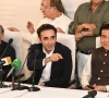 pakistan peoples party chairperson bilawal bhutto zardari addresses a press conference in karachi on november 7 2025 photo express