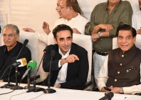 pakistan peoples party chairperson bilawal bhutto zardari addresses a press conference in karachi on november 7 2025 photo express pakistan peoples party chairperson bilawal bhutto zardari addresses a press conference in karachi on november 7 2025 photo express