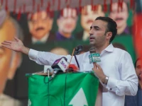 pakistan peoples party chairman bilawal bhutto zardari addresses a public rally in dadyal mirpur district on friday photo x ppp