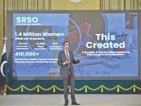 ppp chairman bilawal bhutto zardari gives a presentation on governance in sindh at awan e sadr photo ppi