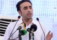 chairman of the pakistan people s party bilawal bhutto zardari addresses the inauguration ceremony of shahrah e bhutto in karachi on friday screengrab
