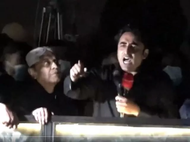 bilawal addresses a rally at d chowk screengrab file bilawal addresses a rally at d chowk screengrab file