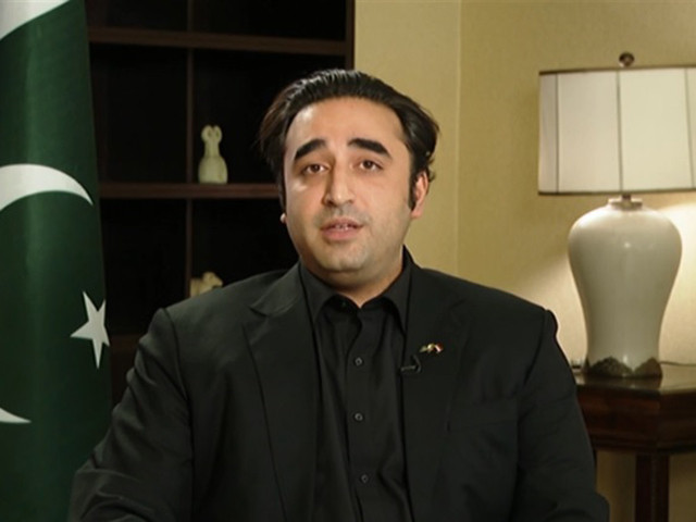 foreign minister bilawal bhutto zardari speaking during the interview screengrab