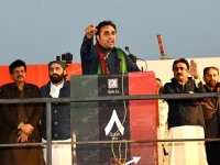 ppp chairman bilawal bhutto zardari addressing an election rally in hyderabad on sunday february 4 2024 photo ppp media cell