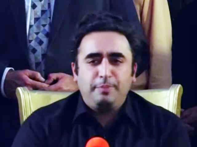 ppp chairman bilawal bhutto zardari addressing the media in karachi on saturday february 24 2024 screengrab