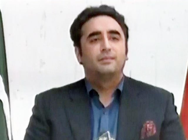 foreign minister bilawal bhutto zardari is addressing a press conference in karachi on october 15 screengrab foreign minister bilawal bhutto zardari is addressing a press conference in karachi on october 15 screengrab