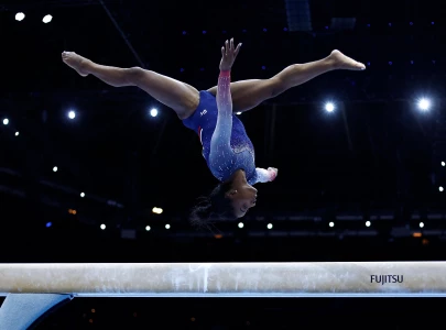 biles back in style wins 20th world title biles back in style wins 20th world title