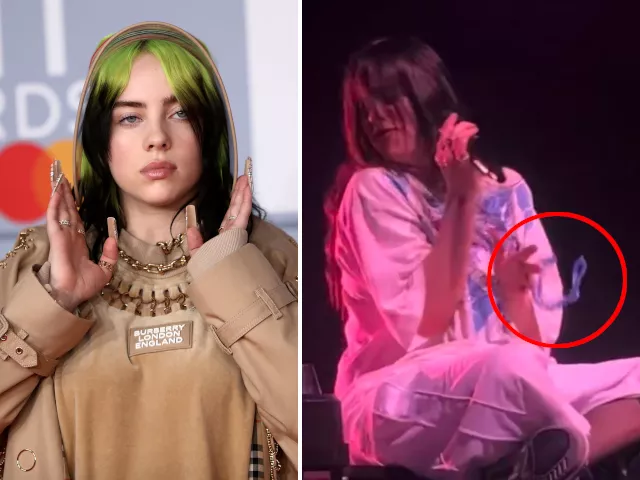 billie eilish hit in the face by object thrown from the crowd during arizona concert billie eilish hit in the face by object thrown from the crowd during arizona concert