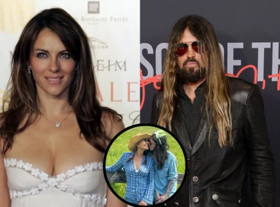 billy ray cyrus and elizabeth hurley s romance sparks mixed reactions from family and fans