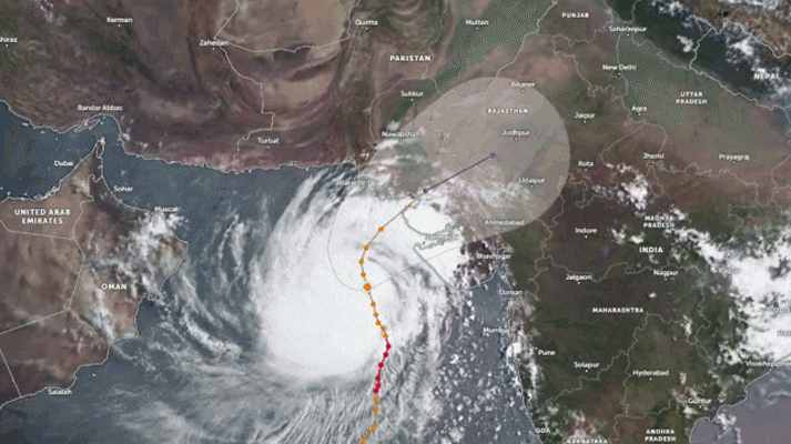 tropical cyclone biparjoy has reached the status of a very severe cyclonic storm photo pmd