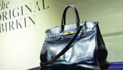 an original jane birkin bag on display photo reuters