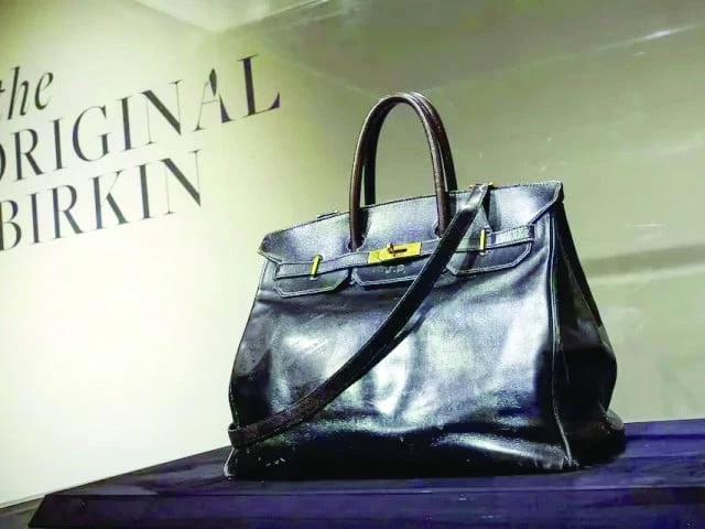 an original jane birkin bag on display photo reuters an original jane birkin bag on display photo reuters