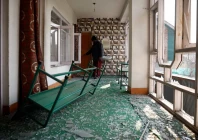 mubarak shah a caretaker inspects damage to a building near the site of an explosion at a police station in srinagar indian kashmir november 15 2025 photo reuters