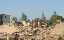 bomb blast destroys anp district president s community hall in tirah valley