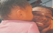 fatherhood might make blueface rethink his face tattoos