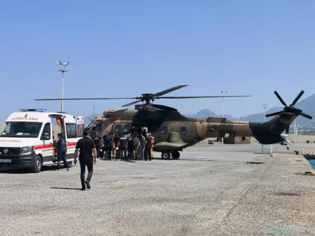 a helicopter brings survivors ashore after they were rescued from the sea following a boat capsize off kyrenia northern cyprus august 30 2026 reuters a helicopter brings survivors ashore after they were rescued from the sea following a boat capsize off kyrenia northern cyprus august 30 2026 reuters