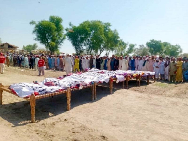 distraught locals in rahim yar khan attend funeral prayers for 13 victims of a boating accident on the indus river an inquiry will be launched by the provincial government to investigate the incident photo express distraught locals in rahim yar khan attend funeral prayers for 13 victims of a boating accident on the indus river an inquiry will be launched by the provincial government to investigate the incident photo express