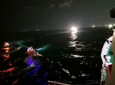 at least two dead 12 still missing as fishing boat capsizes off south korean coast