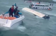 the boat was travelling from hon may rut island to an thoi port when it overturned about 400 m 440 yards into the sea according to authorities cited by vnexpress photo azerbaijan news
