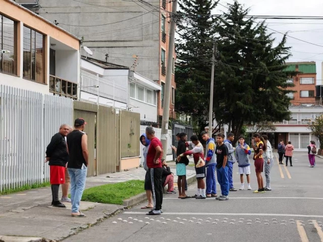 people stand on a street in the aftermath of an earthquake in bogota colombia june 8 2025 photo reuters