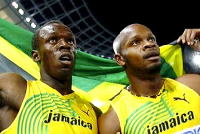 athletics bolt beats compatriot powell athletics bolt beats compatriot powell