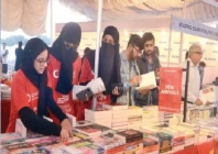 volunteers work behind the scenes to keep the literary celebration organised and accessible for eager readers photo jalal qureshi express