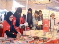 volunteers work behind the scenes to keep the literary celebration organised and accessible for eager readers photo jalal qureshi express
