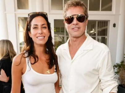 brad pitt and girlfriend ines de ramon spotted in matching outfits at rock4eb benefit in malibu