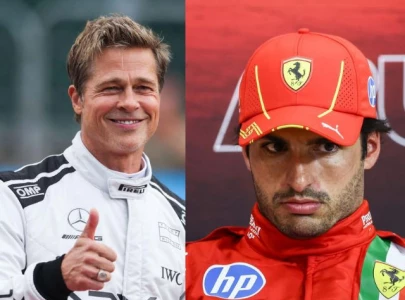 brad pitt sends handwritten apology letter to carlos sainz for ferrari team photo incident brad pitt sends handwritten apology letter to carlos sainz for ferrari team photo incident