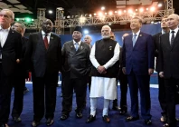 russia s president vladimir putin china s president xi jinping india s prime minister narendra modi indonesia s president prabowo subianto south africa s president cyril ramaphosa and iran s president masoud pezeshkian pose for a picture during the brics summit in new delhi india september 12 2026 photo reuters