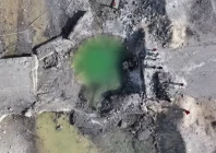 bird eye view of damage caused by us strikes to bridges in bandar khamir iran on july 17 2026 photo tasnim news file