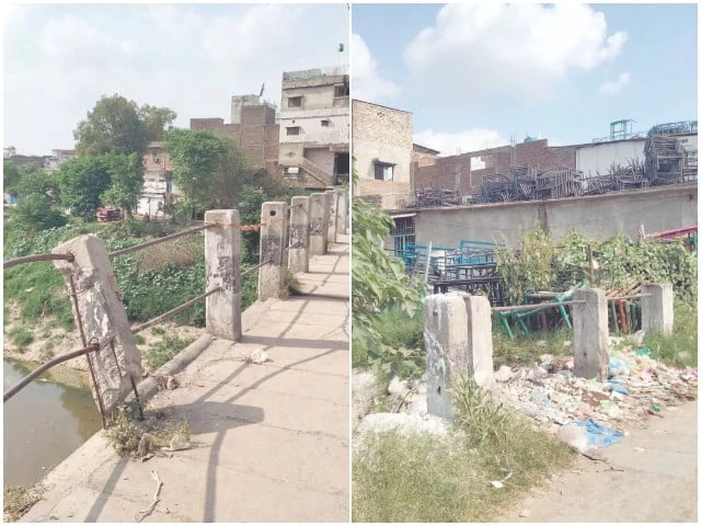 the historic city saddar road bridge on nullah leh remains in a dilapidated condition with broken railings photos express the historic city saddar road bridge on nullah leh remains in a dilapidated condition with broken railings photos express