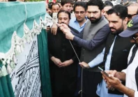 sohail afridi on saturday laid the foundation stone for a level ii flyover at the ring road gt road