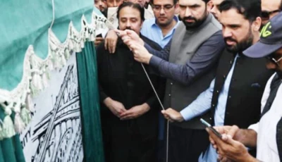 afridi breaks ground on rs6 2b flyover