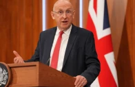britain s defence secretary john healey delivers statement at 9 downing street in britain on april 9 2026 photo reuters