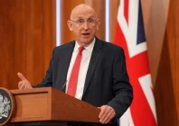 britain s defence secretary john healey delivers statement at 9 downing street in britain on april 9 2026 photo reuters