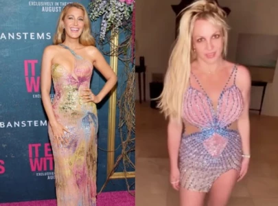 britney spears throws shade at blake lively over 2002 versace dress