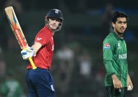 england captain harry brook l celebrates his half century 50 runs as pakistan s saim ayub r looks on during the 2026 icc men s t20 cricket world cup super eights match between england and pakistan at the pallekele international cricket stadium in kandy on february 24 2026 photo afp england captain harry brook l celebrates his half century 50 runs as pakistan s saim ayub r looks on during the 2026 icc men s t20 cricket world cup super eights match between england and pakistan at the pallekele international cricket stadium in kandy on february 24 2026 photo afp