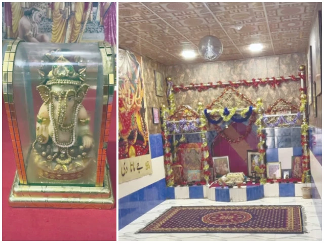 paintings and a murti of hindu deities at the 120 year old balmik temple reflect the richness of devotional expressions in hinduism photos express paintings and a murti of hindu deities at the 120 year old balmik temple reflect the richness of devotional expressions in hinduism photos express